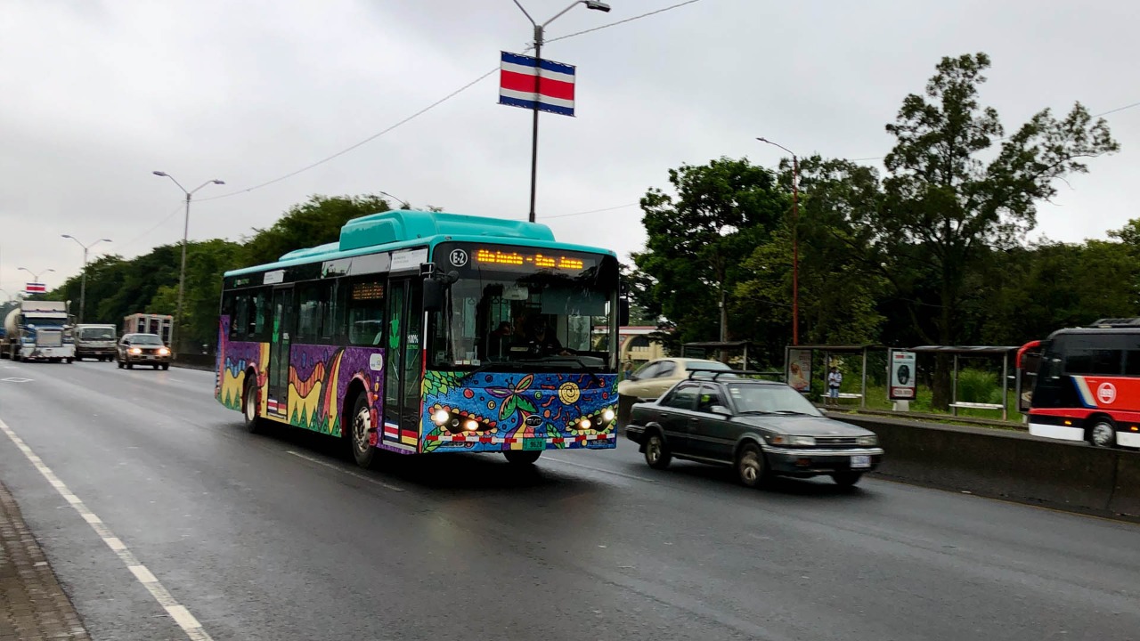 Costa Rica ya tiene su tercera ruta de autobuses eléctricos CRC 891