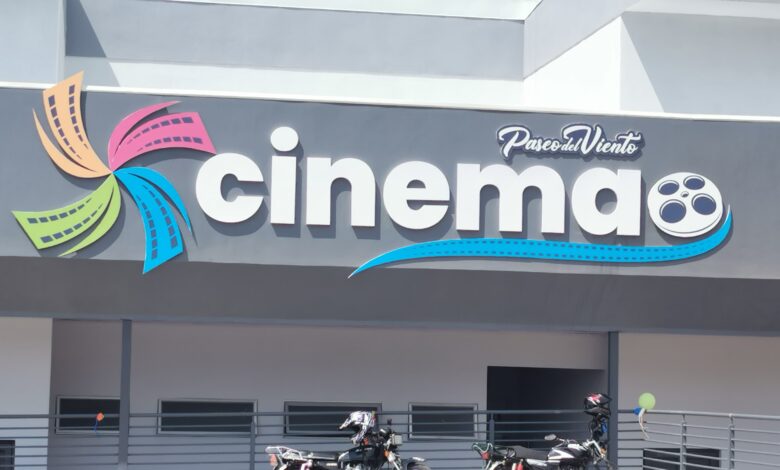 Fachada del Cinema Paseo del Viento, Tilarán, Guanacaste. Foto cortesía de Noticiero Tilarán Guanacaste.